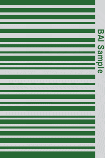 GREEN ON WHITE BARCODE LABEL