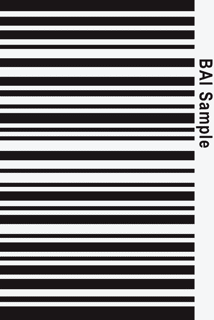 BAI STANDARD DECAL (3.7" X 2.5") BLACK STRIPE ON WHITE - OLDER FORMAT