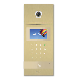 IP MULTI-TENANT 4IN TFT SCREEN WITH KEYPAD GOLD IP65