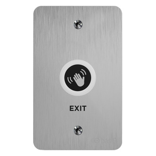TOUCH FREE EXIT BUTTON SILVER IP68