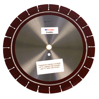 COMBO SAW BLADE, 14", 3/4 TO 1" ARBOR