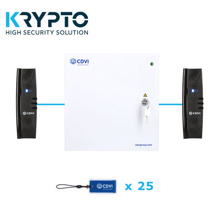KRYPTO 2-DOOR CONTROLLER + METAL BOX + POWER SUPPLY - KIT