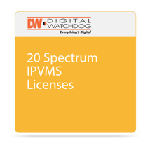 20 DW SPECTRUM IPVMS LICENSE / NO ANNUAL RENEWAL