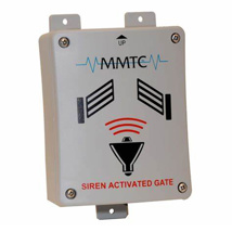 SIREN ACTIVATED GATE DEVICE