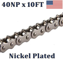#40 NICKEL PLATED CHAIN, 10 FT BOX