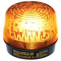 AMBER 6/12 VDC  STROBE LIGHT. “U”-TYPE XENON TUBE. 100,000 CANDLEPOWER