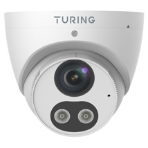 SMART SERIES 8MP DUAL-LIGHT DETERRENCE TURRET IP CAMERA, 2.8MM FIXED LENS,WHITE