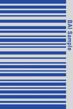 BAI STANDARD DECAL (3.7 X2.5') BLUE ON WHITE