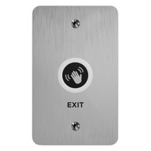 TOUCH FREE EXIT BUTTON SILVER IP68