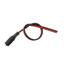 DC FEMALE POWER PIGTAIL _ 30 CM _ RED & BLACK LEAD